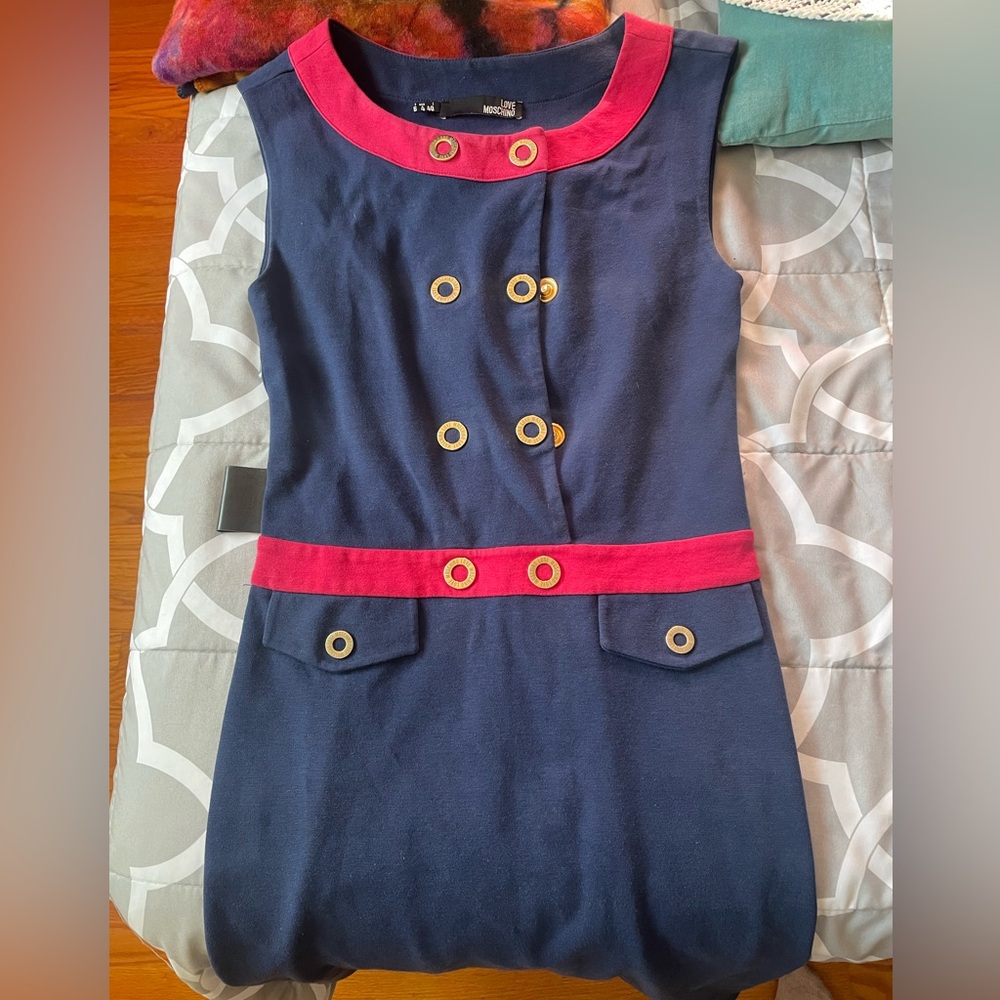 Love Moschino Amazing Vintage
Dress Women's Size 4 Navy